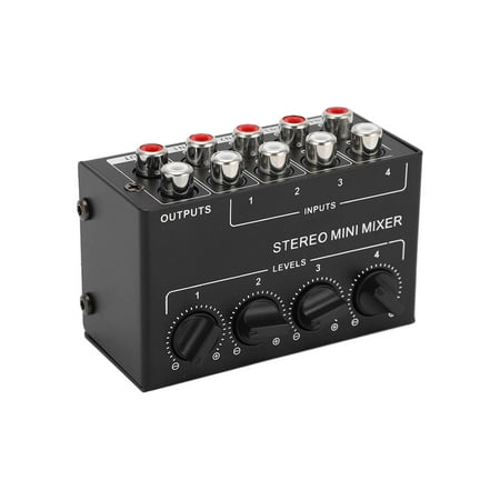 Stereo Mixer, Audio Mixers Easy Adjustment Portable For Mixing ...