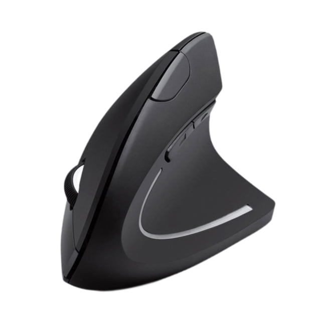 Ratón ergonómico inalámbrico silencioso de 2,4 GHz, clics silenciosos, 6 botones, portátil, 3 ajustables, ratón vertical para PC, escritorio y