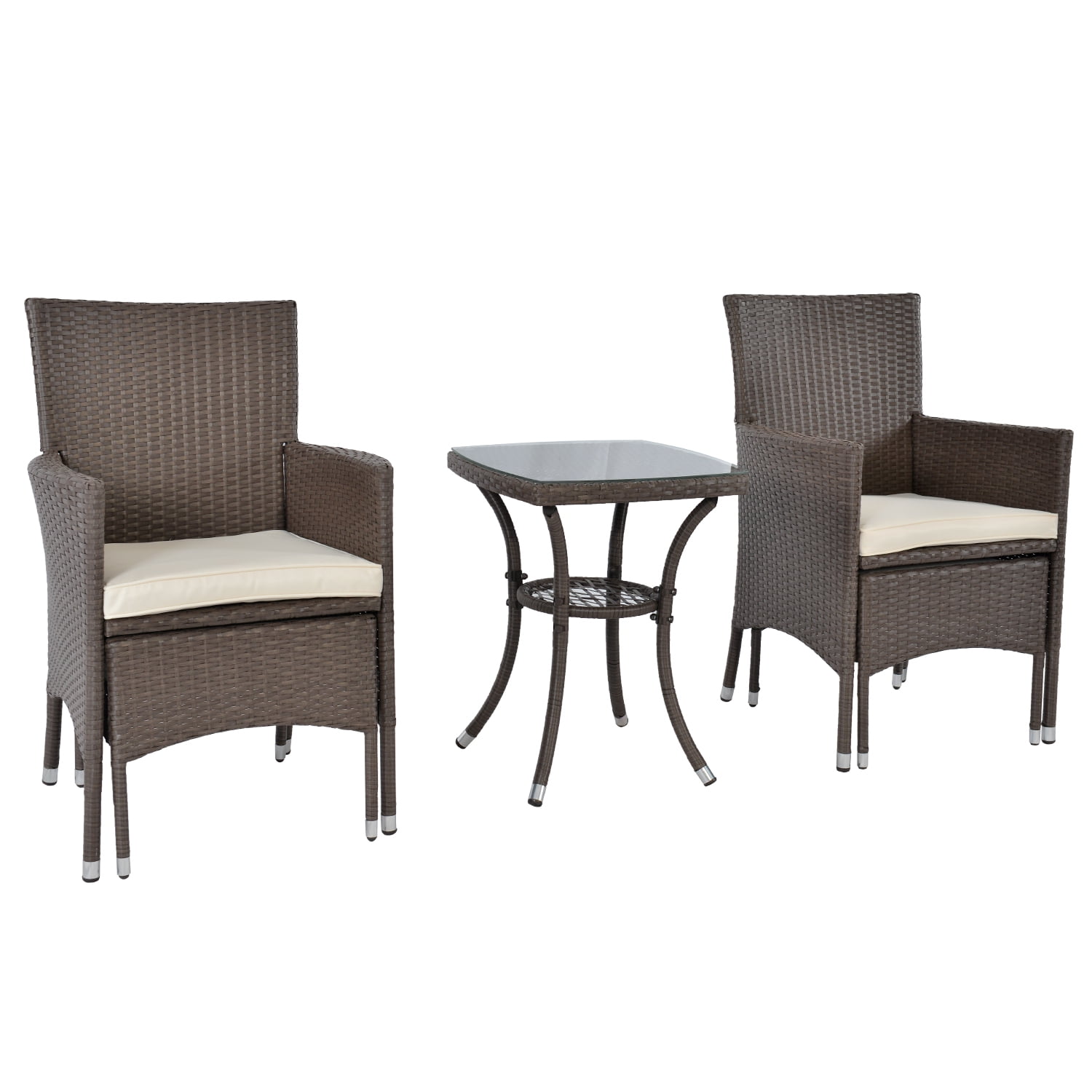 Lch 5 Pcs Outdoor Rattan Sofa Chairs Table Set Patio Furniture Lch 5 Pcs Outdoor Rattan Sofa Chairs Table Set Patio Furniture Conversation Sets Pe Wicker With Cushion Gl Side Brown