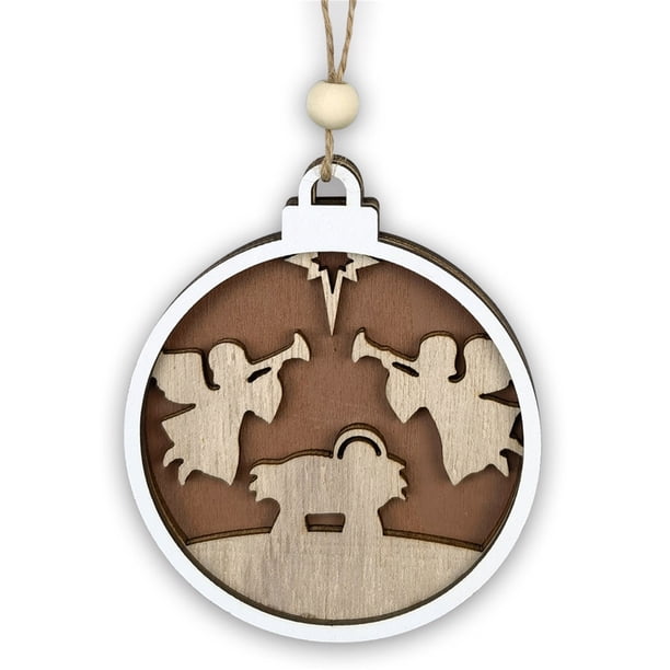 Decoraciones de Halloween, adornos de Halloween, regalos de Halloween, colgantes para árbol de Navidad, animales tallados, artesanías de madera, perchas navideñas, un pedante