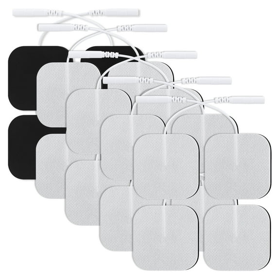 High Performance TENS Unit Electrode Pads, 5x5cm Dimension with 2mm Aperture, 10 Sets,TENS Unit Electrode Replacement Pads for Reliable Home Muscle Therapy