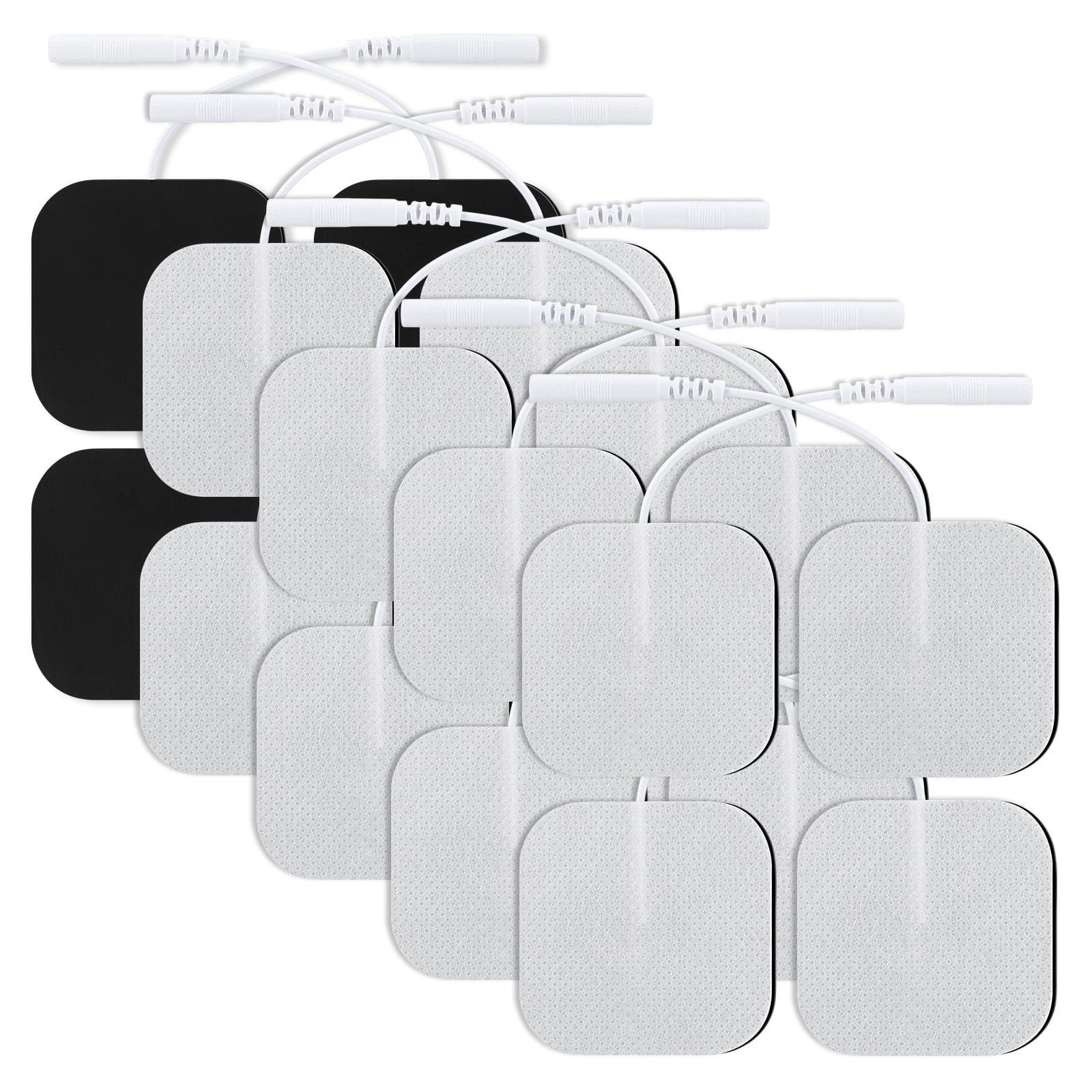 20PCS TENS Unit Electrode Pads, 5x5cm Dimension with 2mm Aperture, TENS Unit Electrode Replacement Pads for Reliable Home Muscle Therapy