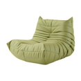 thumbnail image 1 of Sofá de suelo sin brazos, sofá perezoso, moderno, transpirable, para ahorrar espacio, de una plaza, para el hogar, sala de estar, oficina, habitación Verde, 1 of 8