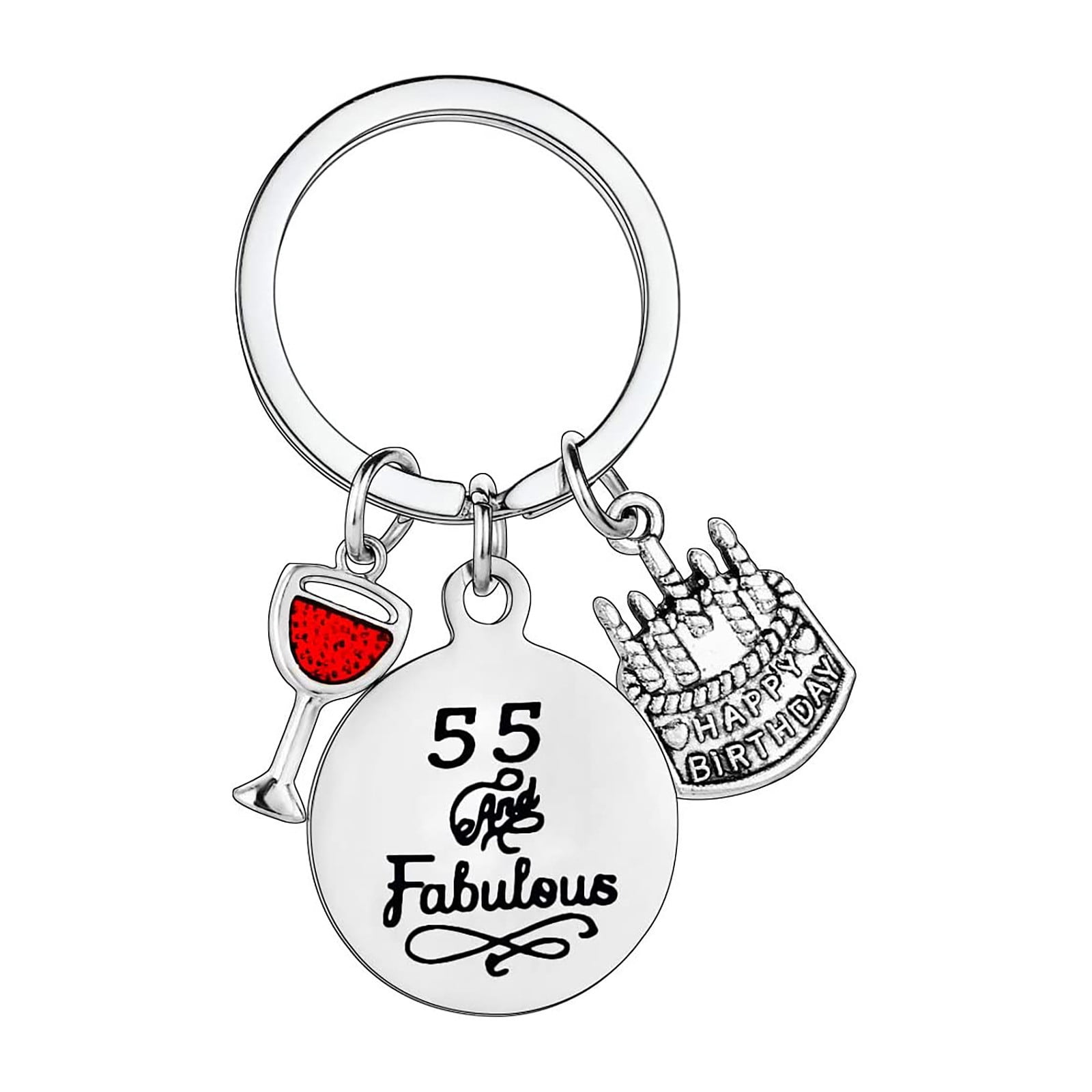 18th Birthday KeyRing Hand Crafted Pewter Key Ring in pouch Gift Idea 