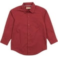 thumbnail image 2 of Leveret Kids & Toddler Boys Long Sleeve Uniform Cotton Dress Shirt Variety of Colors (Size 2-14 Years) (Maroon, 8 Years), 2 of 4
