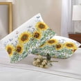 thumbnail image 2 of Outdoor Waterproof Pillow Covers Watercolor Sunflower Butterfly Greenery Decorative Throw Pillow Protectors for Sofa Couch,20x12in 2 Pack, 2 of 9