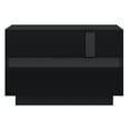 thumbnail image 4 of Hommpa LED Nightstand Modern Bedside Table with 2 Drawers Black Wood Led Night Stand Table for Bedroom, 4 of 10