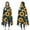 DarkBlue Sunflower Bee, variant on Wearable Blanket,DarkBlue Dinosaurs Stars Hearts Hooded Wearable Flannel Blanket for Adults & Teens,Winter Poncho Shawl Wrap Cape Cozy Anti-Pill,50"x60"