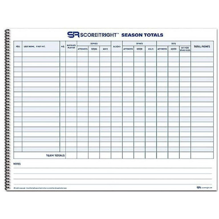 Volleyball Scorebook: Volleyball Scoresheet For Volleyball Matches