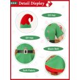thumbnail image 5 of Christmas Elf Costumes Parent-Child Holiday Green Elf Outfits Xmas Family Matching Clothes for Kids Girls Boys Women Men, 5 of 9