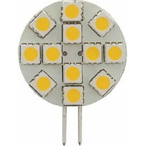 Green LongLife 5050103 LED Replacement Light Bulb G4 base with side pins 150 Lumens 12v or 24v Warm White