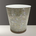 thumbnail image 2 of nu steel Trillium Wastebasket in Pearl escent Mosaic & Wood GLA428-8H, 2 of 5