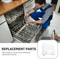 thumbnail image 2 of Hytrove 5Pcs Upper Rack Slide End Cap for Dishwasher Easy Installation and Stable Connection White 3.20X2.50X0.90 In, 2 of 8