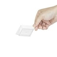thumbnail image 6 of Square Clear Plastic Mini Modern Plate - 2 1/2" x 2 1/2" x 1/2" - 100 count box, 6 of 11