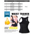 thumbnail image 2 of MISS MOLY Neoprene Slimming Vest Womens Sport Wear Waist Training Corsets Vest for Weight Loss Control Black, 2 of 6