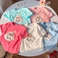 thumbnail image 2 of Girls Tshirts Summer Tops Short Sleeves Solid Color Graphic Tees Casual Crew Neck Basic Tees for Kids Green 11-12 Years, 2 of 3