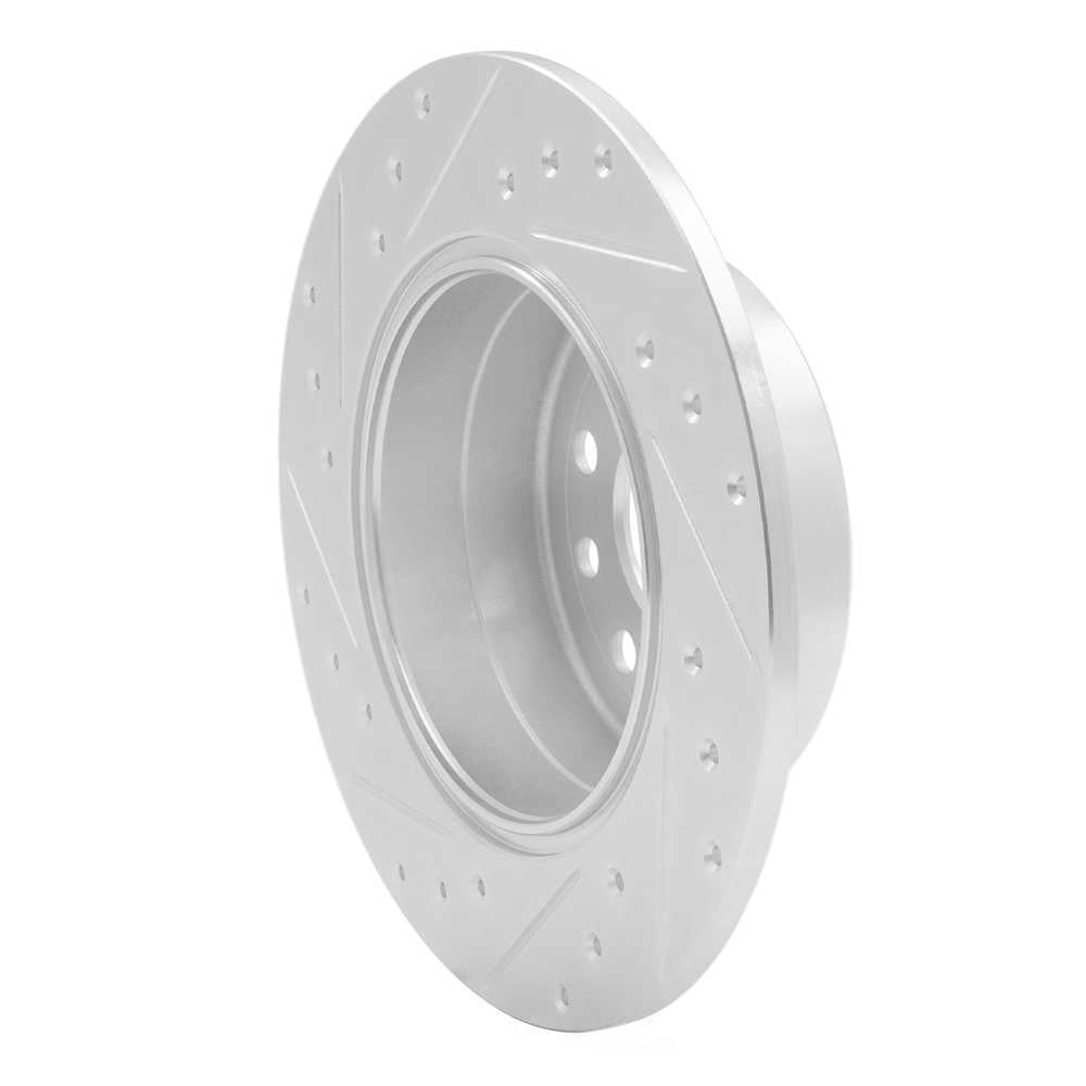 Dynamic Friction Company 631-65010R DFC Brake Rotor - Drilled And Slotted - Silver