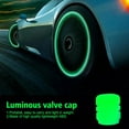thumbnail image 2 of Glow in The Dark Tire Valve Caps, 4 Pcs/pack, Luminous/fluorescent/glow in The Dark, Car Tyre Valve Caps/ Dust Covers, for Car Tires, Universal Car Accessories for Car,bike,suv, 2 of 9