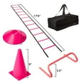 thumbnail image 4 of Brybelly SFIT-1111 Agility Exercise Training Fitness Kit with Carry Bag, Pink, 4 of 6