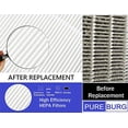 thumbnail image 2 of PUREBURG JF100-RF Replacement Filters Compatible with JafÃ¤nda JF100 Jafanda Air Purifier, 2-Pack H13 True HEPA 3-Stage Filtration Activated Carbon, 2 of 7