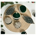 thumbnail image 5 of 10-Piece Flocked Christmas Ornament Balls with Hanging Rope for Festive Tree and Home Decor, 5 of 7