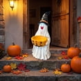 thumbnail image 6 of Diceymbol Halloween Candy Bowl 9.8 Inch, Laughing Halloween Ghost Decor with Witch Hat Pumpkin Candy Holder for Tabletop Party Decor, 6 of 8