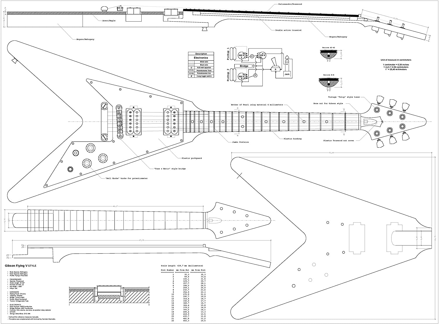 Flying v чертеж