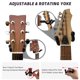 thumbnail image 2 of Soporte De Pared Para Guitarra, Ganchos Para Colgar Guitarras, Soportes Para Guitarras Acústicas Y Eléctricas, Bajo, Banjo, Mandolina, Base De Madera De Nogal Negro De Veintico., 2 of 5