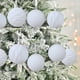 thumbnail image 5 of Adornos Navideños de Bolas Nevadas de 15 Cm | Paquete de 12 Adornos de Terciopelo Afelpado Multicolor con Ganchos | para Árbol, Ventana y Decoración Navideña Del Hogar, 5 of 6