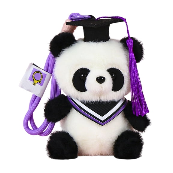 Cute Graduation Panda Bear Plush Toy 15cm Soft Stuffed Animal Keepsake for Graduation Gifts,Colour as Pictured