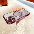 thumbnail image 1 of Glitter Case for iPhone 15 Pro Max/ 15 Ultra Compatible with MagSafe Camera Lens Protector Bling Plating Case Shockproof Protection Case for Women Men, 1 of 5