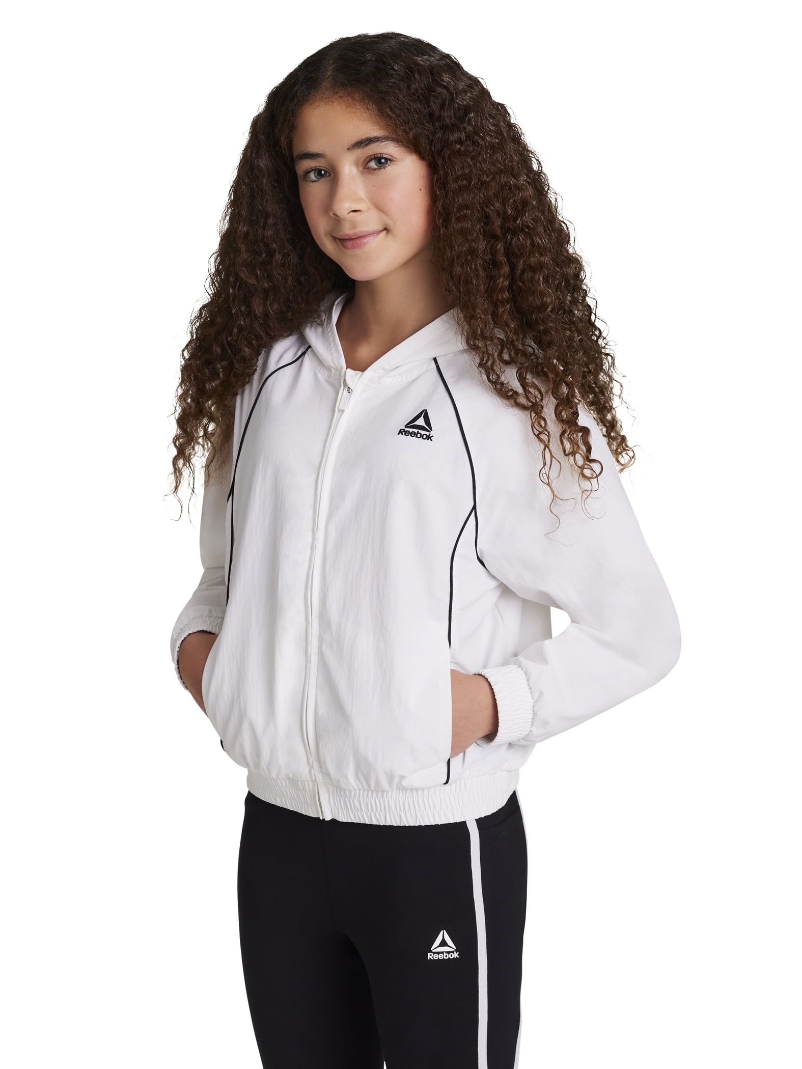 Reebok Girl’s Breeze Full-Zip Jacket, Sizes 4-18