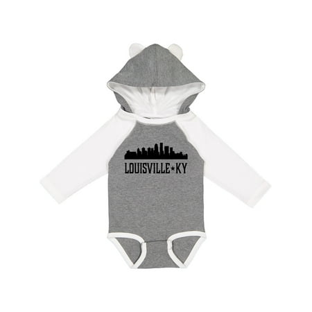 

Inktastic Louisville Kentucky Skyline Cities Gift Baby Boy or Baby Girl Long Sleeve Bodysuit