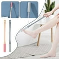 thumbnail image 3 of Wmool Toe Cleaning Brush 15.7" Foot Scrubber in Shower with Long Handle Silicone., 3 of 8