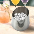 thumbnail image 4 of Weiweiguan Seau à Champagne en Acier Inoxydable Simple Seau à Vin pour Table à Manger Seau à Glace pour Vin Rouge, 4 of 7