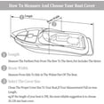 thumbnail image 4 of Boat Cover, 600D Trailerable Marine Grade Polyster Fits V-Hull, Tri-Hull Fishing Boat, Runabout, SKi Boat, Bass Boat, 4 of 7