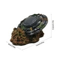 thumbnail image 3 of EUDIDV Aquarium&nbsp;Gravel;Fishbowl Aquascape Wreckage Science Fiction UFO Desktop Resin Ornaments New Novelty Ornaments Desktop Decorative Ornaments;Garnelen Versteck;Aquarium Deko, 3 of 6