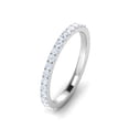 thumbnail image 3 of 1/2 Carat TW Diamond Wedding Band in 10k White Gold (G-H, I1-I2), 3 of 5