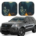 thumbnail image 1 of Wukai Moonlit Skeleton Campfire Car Front Windshield Sun Shade,Sun Visor Shield Block Automotive Interior Protector Blocks UV Rays-Medium, 1 of 6