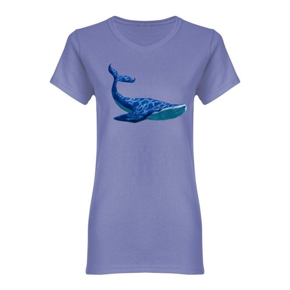 Sea Life Realistic Whale Shaped Tee Women's -Image by Shutterstock