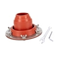 thumbnail image 2 of Estufa de carpa de silicona con el anillo de protección con el argot del anillo resistente al calor de la ventilación de chimenea para acampar al aire Naranja, 2 of 8