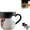 Black, variant on Heart-Shaped Color Changing Magic Ceramic Mug Funny Color Changing Coffee Cup with Handle That Reveals Surprise Design When Filled with Hot Beverage Romantic Gift for Couples(1pc)