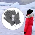 thumbnail image 4 of Guantes eléctricos calefactables por USB para invierno, para tejer con pantalla táctil y para portátil. gris, 4 of 8