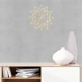 thumbnail image 4 of Mandala Wooden Wall Art, Sun Look Geometric Curves Mesh Line, Birch Wood Plywood Rustic Wall Art Accent for Hallway Bedroom Living Room Cafes and Offices, 11.4" X 11.4" X 0.1", by Ambesonne, 4 of 5