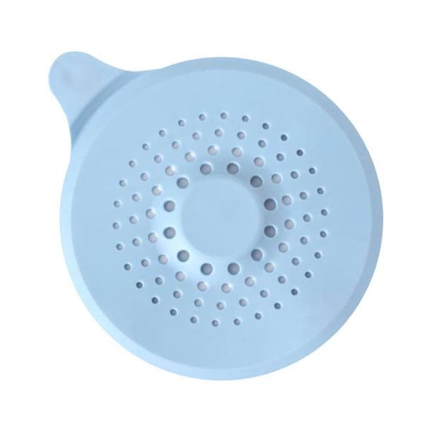 Advancent Cubierta de filtro de lavabo para fregadero de cocina y oficina en casa, colador de silicona para el pelo, tapón de drenaje Juegos de accesorios de baño Azul