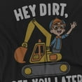 thumbnail image 2 of Blippi Hey Dirt, See You Later Kids T Shirt (3) for Toddler Boys and Girls, Black, 2 of 3