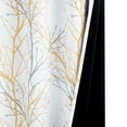 thumbnail image 6 of Decoultimatex Yellow White Tree Blackout Window Curtain Panels for Bedroom Yellow Gray Branch Energy Saving Drapes for Living Room, Grommet, 52"x84"x2, 6 of 6
