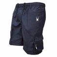 thumbnail image 3 of Shorts de Course pour Hommes Été Cargo Bermuda Extensible avec Multiples Poches Marine m, 3 of 3