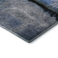 thumbnail image 3 of Addison Rugs Mayfield Premium Machine Washable Transitional Abstract Blue Round Rug, 8' X 8' Machine Washable Transitional Abstract Blue Oversized Sherpa Throw Blanket, 3 of 6