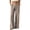 Brown, variant on Women's Pinstripe Striped Dressy Pants High Waist Wide Leg Business Work Pants Casual Loose Slacks Trousers with Pockets